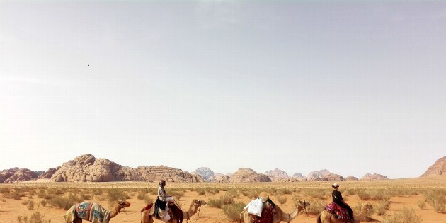 Auf dem Kamel durch die Felsenwüste