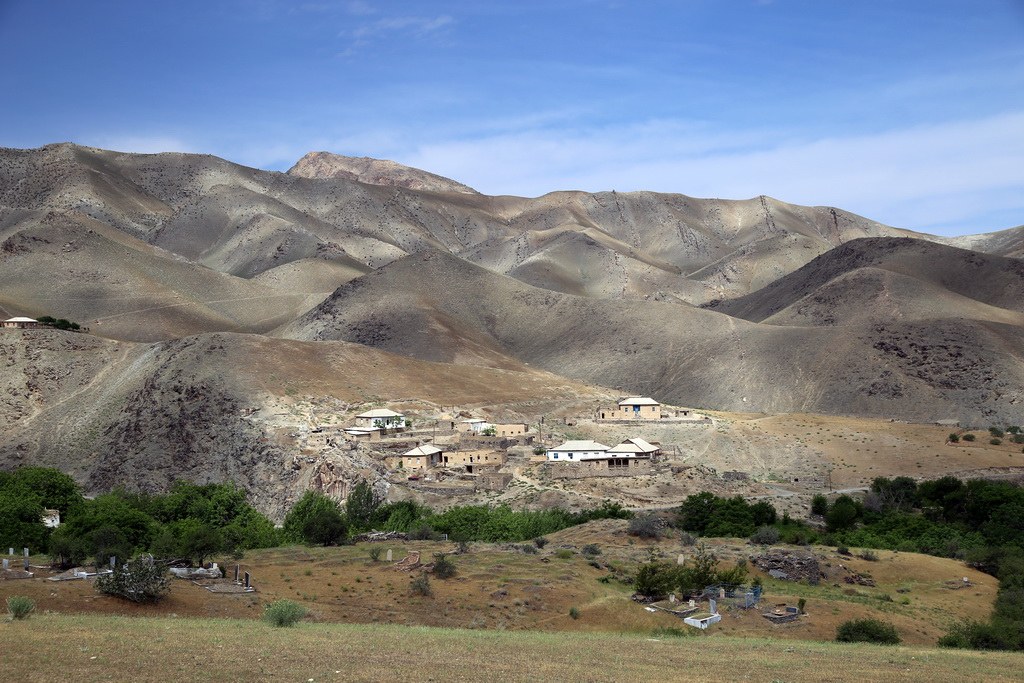Dörfer im Nurata-Gebirge in Usbekistan