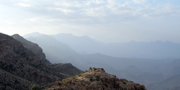 Das Hajjar Gebirge erstreckt sich über mehrere hundert Kilometer durch den Oman.